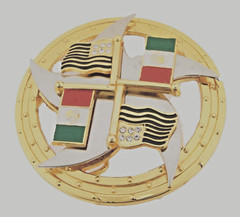 Mexico & USA Flags Belt Buckle Vintage Spinners Mexican Rodeo Women Men Western