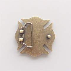 Antique Bronze Fire Fighter Dept Classic Hero Belt Buckle also Stock in the US