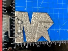 Mecca Vintage Clothing Line Textured Silver Color Belt Buckle