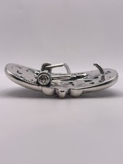 Gothic Cross Belt Buckle Silver Tone Ornate Oval Biker 3.9oz【BBKRO】