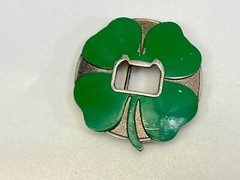 Four Leaf Clover W/ Bottle Opener** Funny Novelty Belt Buckle By Kalan