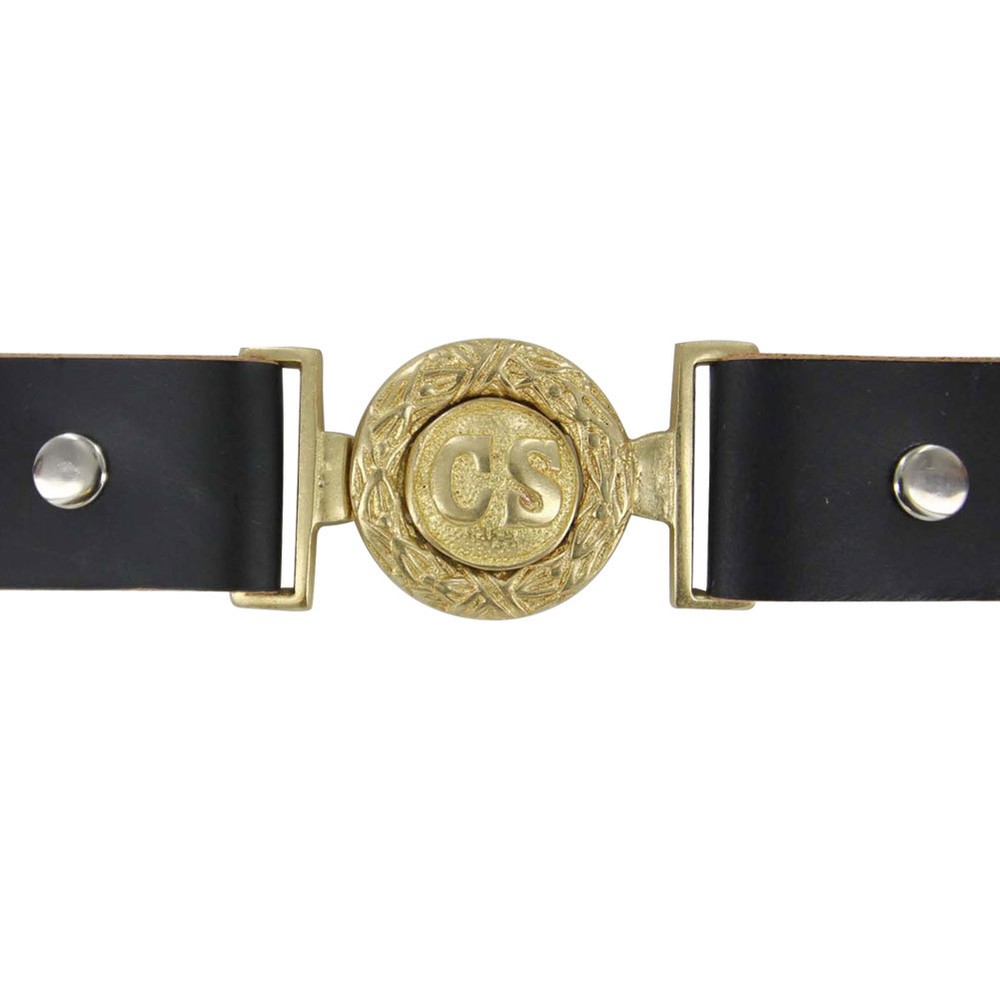 Civil War Confederate Officers Belt Buckle | Reproduction Uniform Costume Brass
