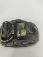 D&SNG Made in USA Durango and Silverton Narrow Gauge Railroad Train Belt Buckle