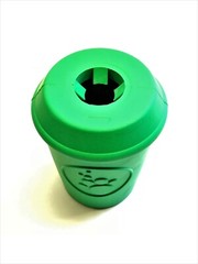 Sodapup Coffee Cup Treat Dispenser Durable Rubber Chew Toy Green – Dog & Puppy