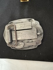 American Fire Fighter Belt Buckle SiskiYou 2008 Made in USA, Pewter #717/10,000