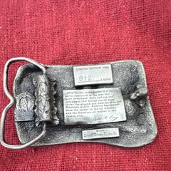 Arroyo Grande Buckle Co. Vintage 1984 American Oil Worker Belt Buckle LE 812
