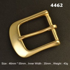 35mm Pin Single Prong Clip Buckle for Men Leather Belt Replacement Retro Brass