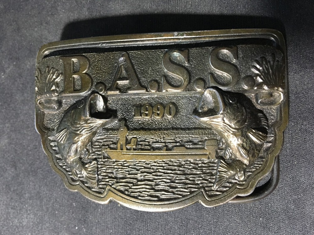 1990 Bass Anglers Sportsman Society Belt Buckle