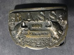 1990 Bass Anglers Sportsman Society Belt Buckle