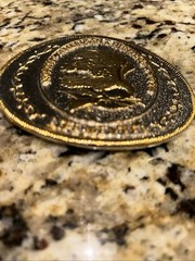 vintage NAHC life member BELT BUCKLE north american hunting club COWBOY nra