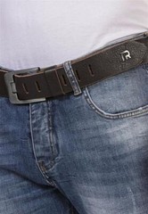 Redbridge men&rsquo;s belt leather belt 100% real leather premium belt brown-1 Brown-1