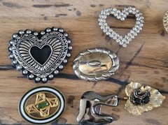 Mixed Wholesale Lot Womens Buckles, Clasps Brass Metal