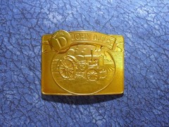 The John Deere &lsquo;D&rsquo; Farm Tractor Limited Edition Gold Plated Belt Buckle