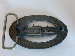Vintage Military Belt Buckle – Ba Ba Black Sheep Corsair – VMF214