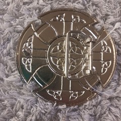 Diamond Plate Celtic Knot Cross Metal Belt Buckle NWT Biker Gothic Y2K Revival