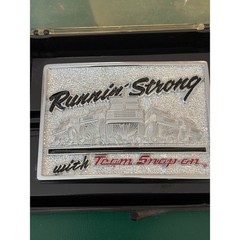 Snap-on Tools Runnin Strong Belt Buckle Chrome Solid Brass SSX-1176 USA Made