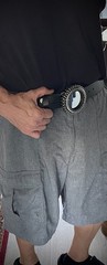 “Tire” Mirror Industrial Round 3” Heavy Belt Buckle OOAK Darren McNeese