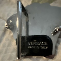 Versace Medusa Logo Silver Tone Men&rsquo;s Belt Buckle 1.5in Interchangeable