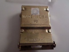 U.S MILITARY 5th MARINE CORPS SOLID BRASS BELT BUCKLE MADE IN THE U.S.A