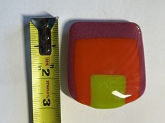 Neon Multicolored Retro Vibe Rectangular Belt Buckle