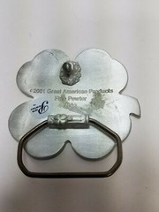 Pewter Belt Buckle Green Shamrock Great American Products 4002 2 1/2 x 2 1/2