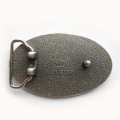 Western Cowgirl Flower Pattern Metal Belt Buckle