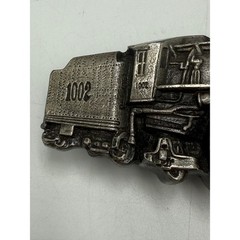 Vintage 1978 Bergamot Brass Works Steam Locomotive Train Belt Buckle 1002 USA