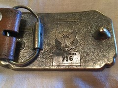Vera Pelle Genuine Leather Classico Italia Limited Edition Belt Serial N0: 716 L