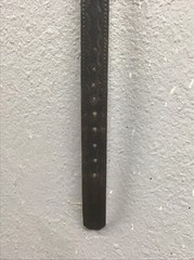 Mason Masonic leather insert metal belt buckle Belt very rare piece Sz 32