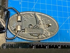 Surfing Surfers Crashing Ocean Wave NOS Silver Moon 2005 Mens Belt Buckle