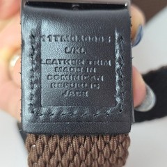 Tommy Bahama Reversible Belt Mens LXL Brown Black Canvas Leather Trim Buckle