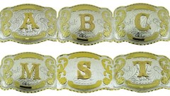 A B C D G J K L M R S T INITIAL LETTER BELT BUCKLE NEW MEN WOMEN RODEO WESTERN