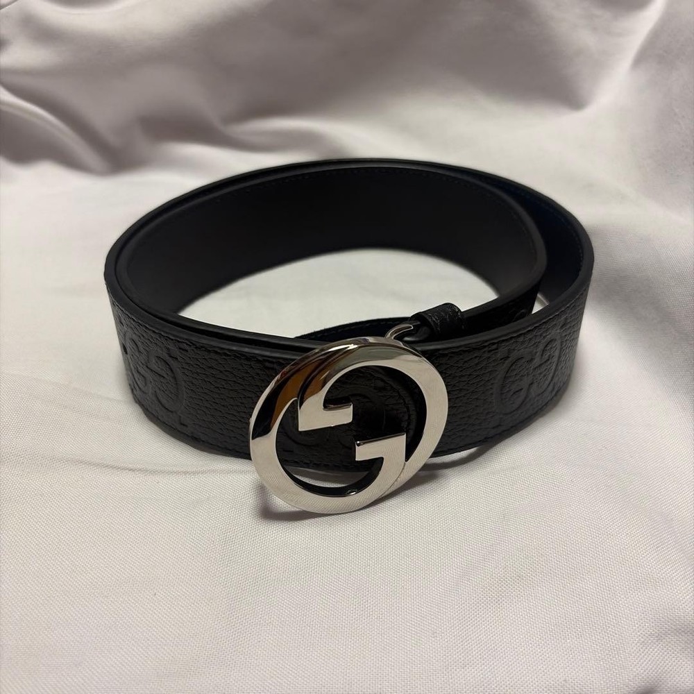 GUCCI Pre-Owned Joe Wide Leather Belt