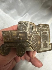 Vintage The New Number One Tractor Belt Buckle