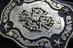 M&F WESTERN NOCONA STAR BELT BUCKLE 37704