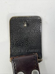 vintage 1970s belt buckle LEVIS WESTERN cowboy denim BRASS With Leather Belt