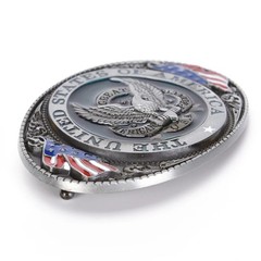 U.S.A. American Flag Eagle Metal Fashion Belt Buckle