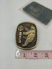 Vintage NAPA Echlin Grizzly Bear Belt Buckle Made in U.S.A.
