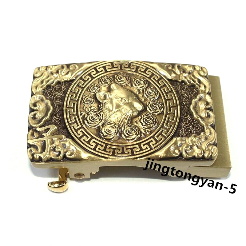Solid Brass « Mouse » Belt Buckle Automatic Belt Buckles Fits For 35mm Wide Belt