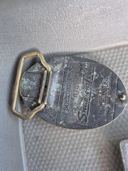 Snap-on Brass Belt Buckle Lot Gold/Silver 1.5in Logo Oval/Rect SPP-369