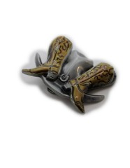 Buckle Men Women Silver Metal Western Rodeo Boot Cowboy Hat 3D Texas Horseshoe