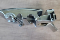 Metal Silver / Black Buckle Belt