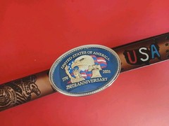 250th United States of America Anniversary Epoxy Buckle & Gen Leather USA belt