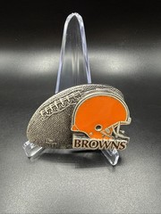 1990s Vintage Great American Buckle NFL Cleveland Browns Belt Buckle
