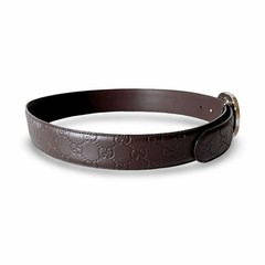 GUCCI Pre-Owned 411924 sima Interlocking Leather Belt