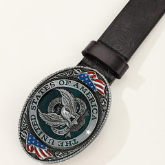 The United State of American Flag Belt Buckle Patriotic Eagle Western Cowboy Buc