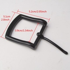 3.9cm Heavy Duty Single Prong Belt Buckle Black Metal Buckle Replacement