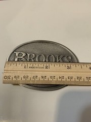 Brooks and Dunn Belt Buckle Solid Metal Country Music Pewter