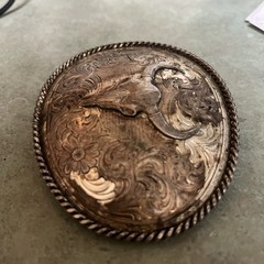 Montana Silversmiths Buffalo Bull Skull Belt Buckle Silver Cowboy Western Rodeo