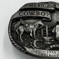Arroyo Grande Buckle Co 1988 American Cowboy Limited Edition Belt Buckle 295